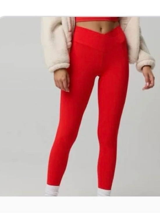Offline Other - OFFLINE by Aerie Red Real Me Cross Over Workout Yoga Leggings Size Small.